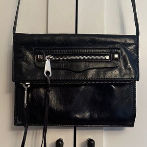 REBECCA MINKOFF REAGAN LEATHER CROSSBODY /CLUTCH